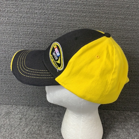 Nascar Sprint Cup Series Hat Men's Adjustable Black Yellow Strapback by Octagon - Picture 6 of 13